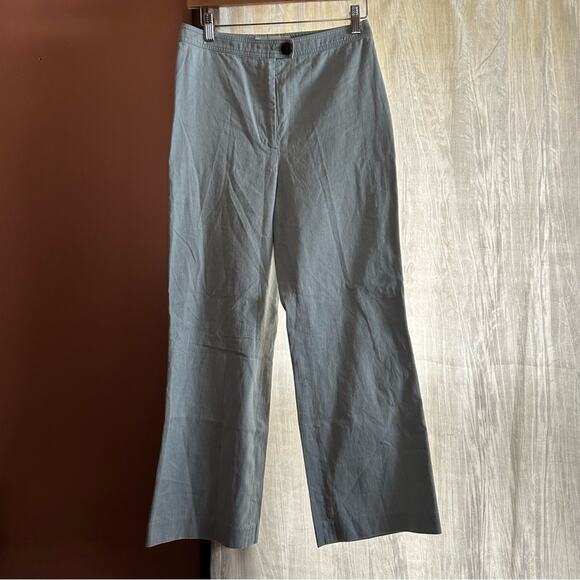 Mara Hoffman Arlene Pant Hemp Organic Cotton Flare Leg Pants Sage Green Size 4 - Picture 4 of 10